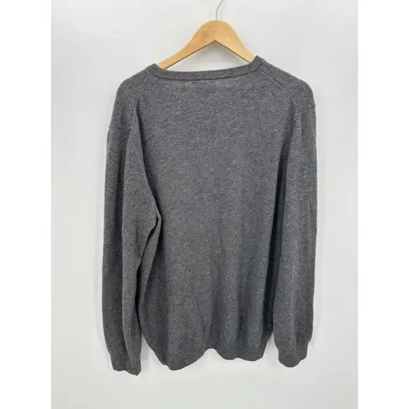 Mantovani Studio Italian Cashmere Gray Sweater Men Sz XXL Minimal Quiet Luxury - Picture 2 of 6